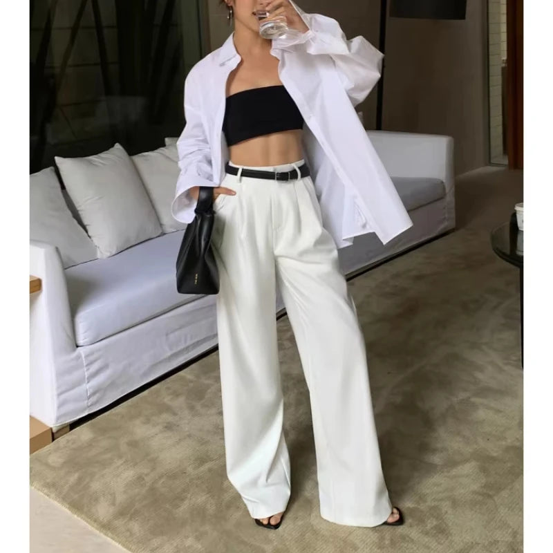 Women’s High-Waist Wide-Leg Trousers – Autumn 2025