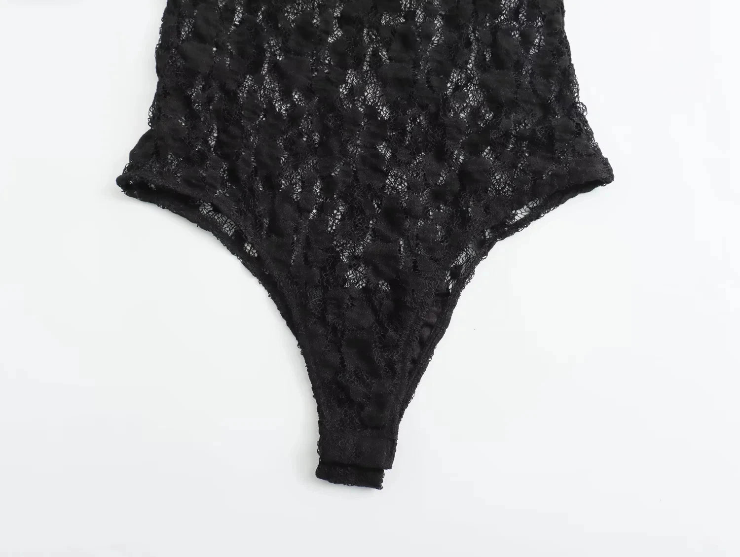 Midnight Lace Series - TRAFZA Lace Bodysuit & Lace Tights