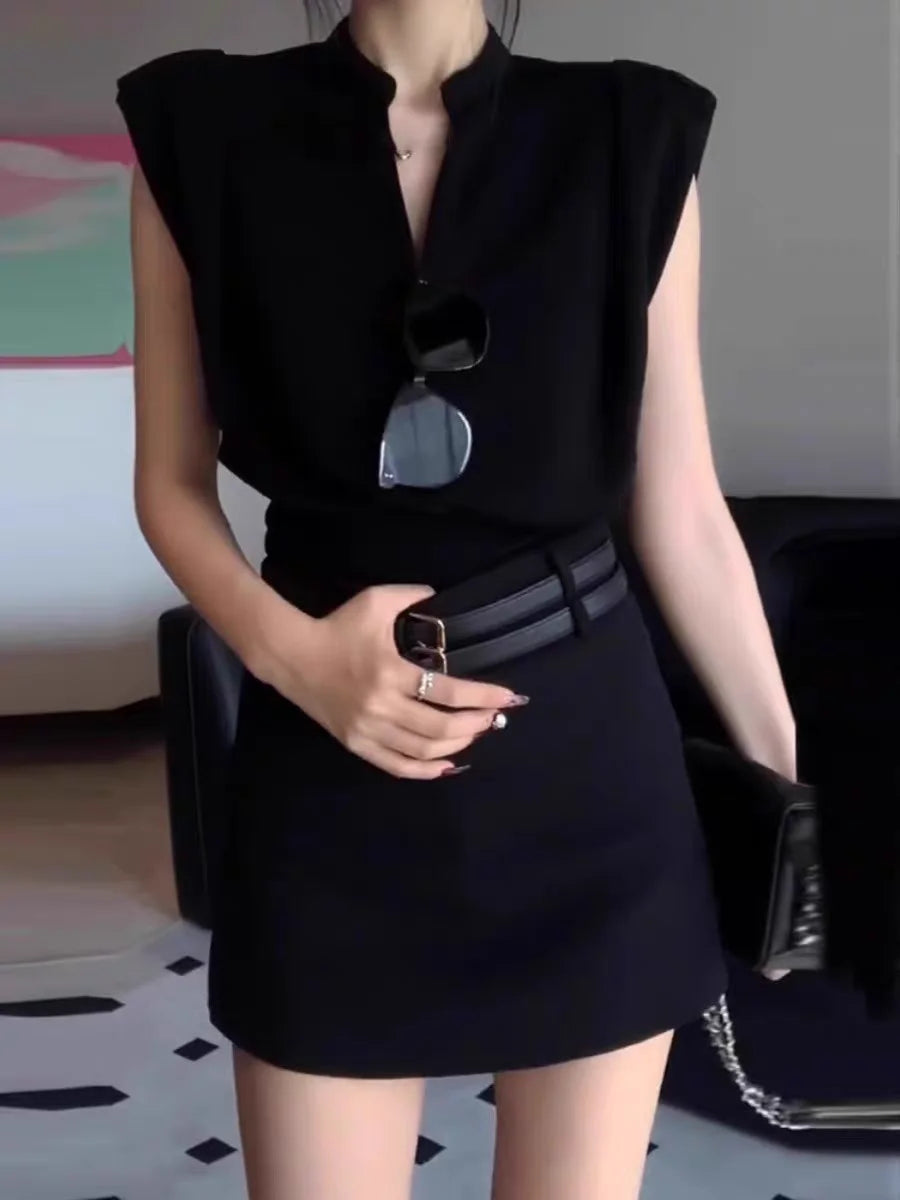 Liora V-Neck Sleeveless Blouse